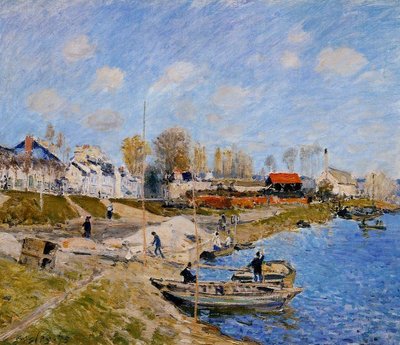 The Sand Quay by Alfred Sisley